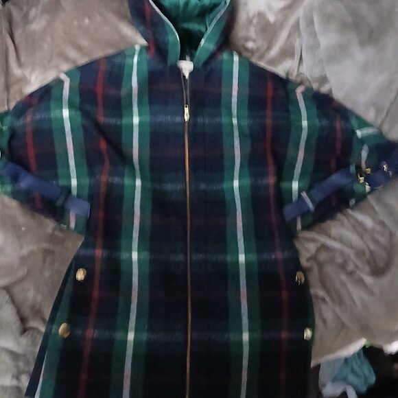 Anthropologie Madchen, Elegant Plaid Hooded Cape, Small, $60 and FREE SHIPPING! - Picture 13 of 14